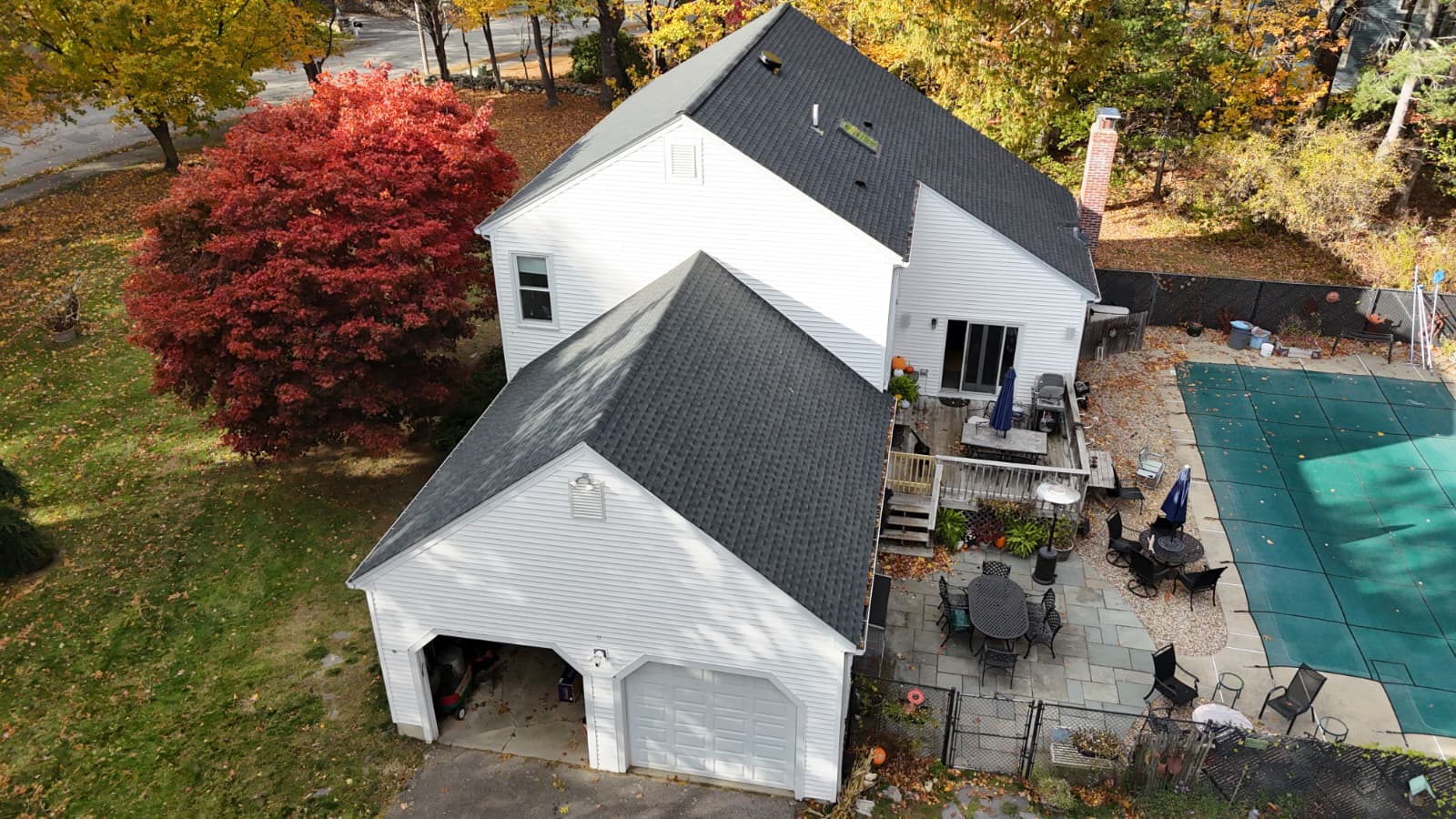 After Pitched Roof in Framingham, MA - Architectural Shingle & Skylight Replacement